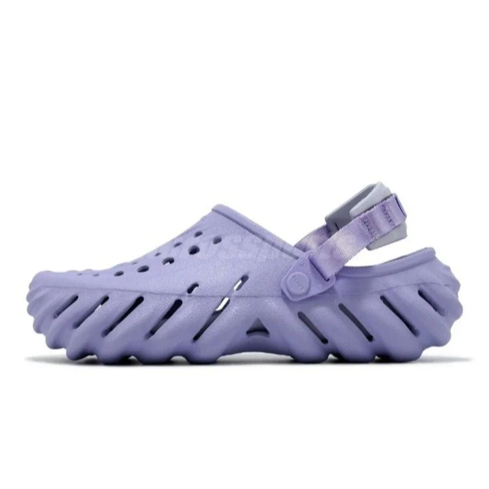 NEW CROCS ECHO CLOG WOMAN 10 MEN 8 Lavender COMFORT WATER RESISTANT LIGHTWEIGHT - Picture 2 of 15